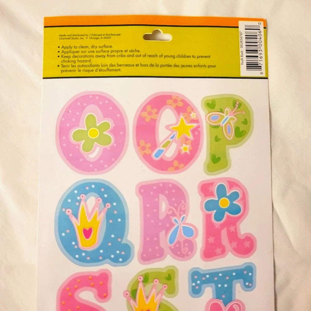 NEW Main Street Wall Creations Jumbo Wall Decals - Alphabet Collection